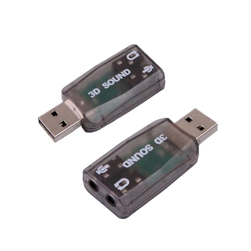 Adaptateur Carte Son USB 3D Sound AC-3 & Virtual 5.1 Stéréo et MIC