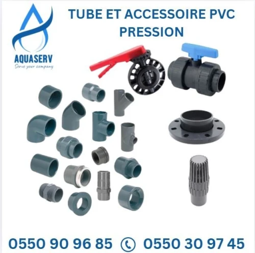 PVC PRESSION ACCESSOIRES TUBE Coude Te Vanne Réduction MANCHON PN10 PN16