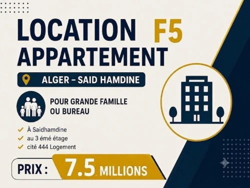 Location Appartement F5 Alger Said hamdine
