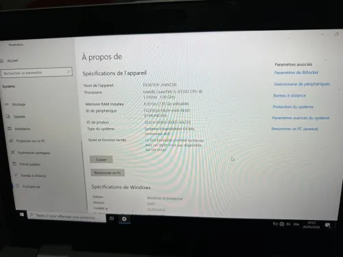 Lap top hp i5 8eme generation