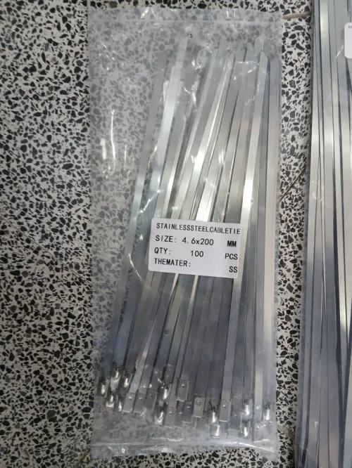 LES ATTACHES COLLIER METALLIQUE INOX  Stainless STEEL cable tie - 4.6