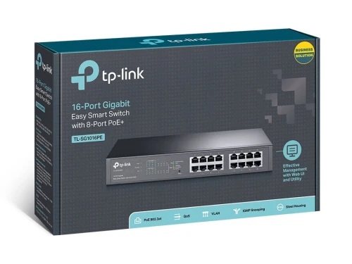 TP-LINK TL-SG1016D : SWITCH 16 PORTS RACK GIGABIT