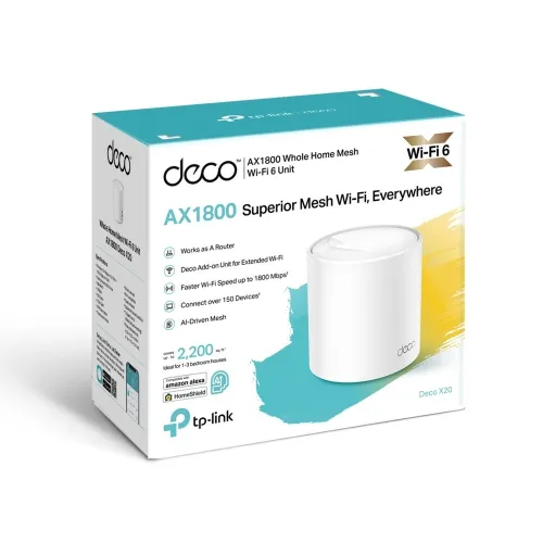 TP-LINK - DECO X2O(1-PACK)(EU) - ROUTEUR MESH WI-FI 6-AX1800 POUR TOUTE LA MAISON - 1PACK- 12P/CTN