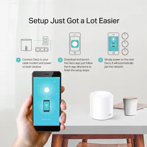 TP-LINK - DECO X2O(1-PACK)(EU) - ROUTEUR MESH WI-FI 6-AX1800 POUR TOUTE LA MAISON - 1PACK- 12P/CTN