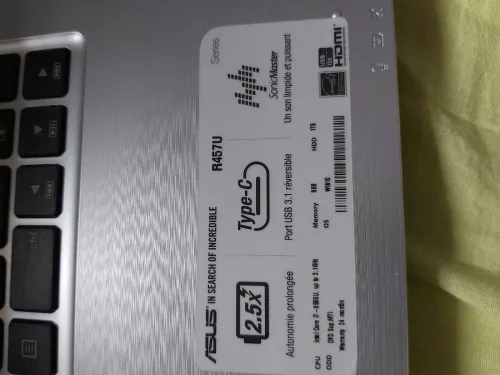 Asus r457u i7