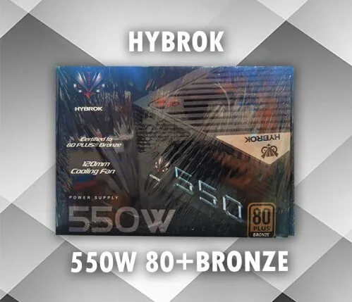 case Vortex Sirocco Gaming + psu HYBROK 550W 80+ Bronze