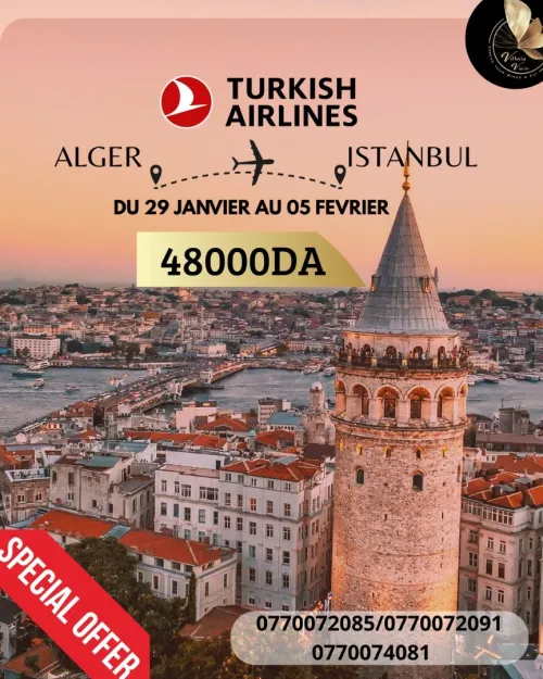 promo billet d'avion alger istanbul
