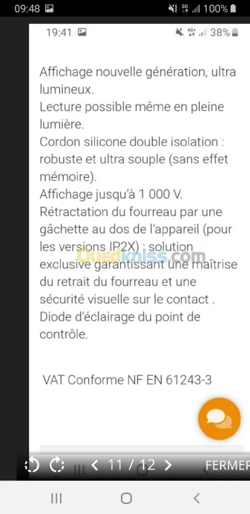 Détecteur de tension FAMEKA TAG780V 