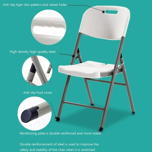 Chaise pliable pour événements, jardin et terrasses 