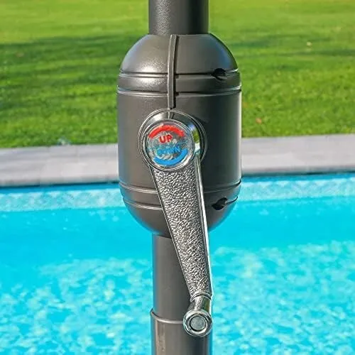 Parasol central 2.7m en Aluminium 