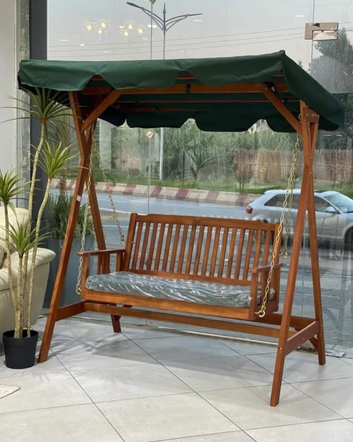 Table de jardin luxueuse avec parasol 