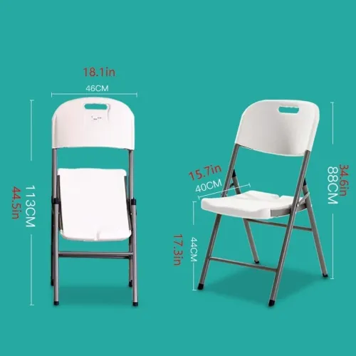Chaise pliable pour événements, jardin et terrasses 