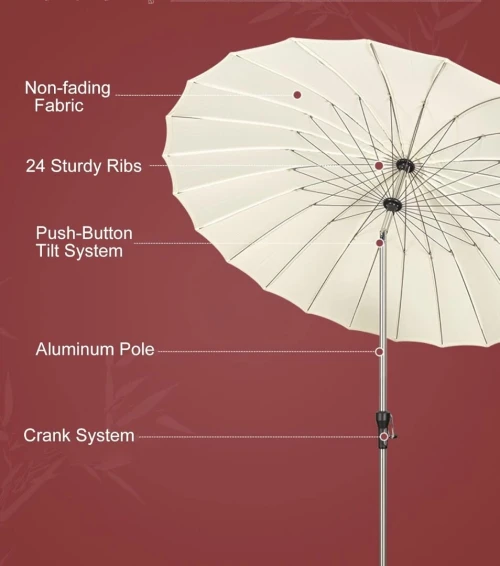 Parasol en Aluminium qualité premium (1er choix d'importation)