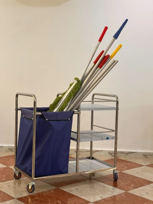 Chariot à linge en inox CLT