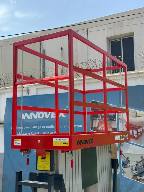 Nacelle élévatrice double-mât en aluminium YBC0.2-10 / YBC0.2-12