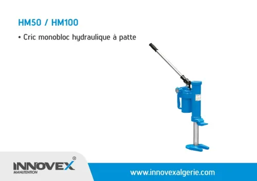 Cric monobloc hydraulique à patte 