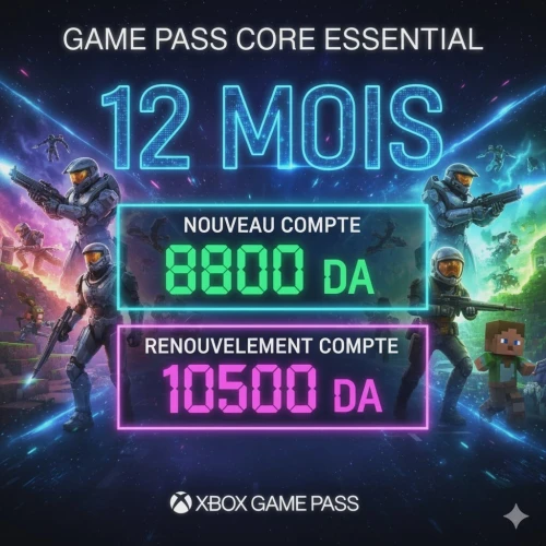 PROMOTION GAME PASS ULTIMATE CORE ESSENTIAL PC 12MOIS 