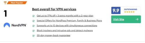 NordVPN le meilleur VPN du monde le plus rapide 8400 serveurs 126 pays couverts