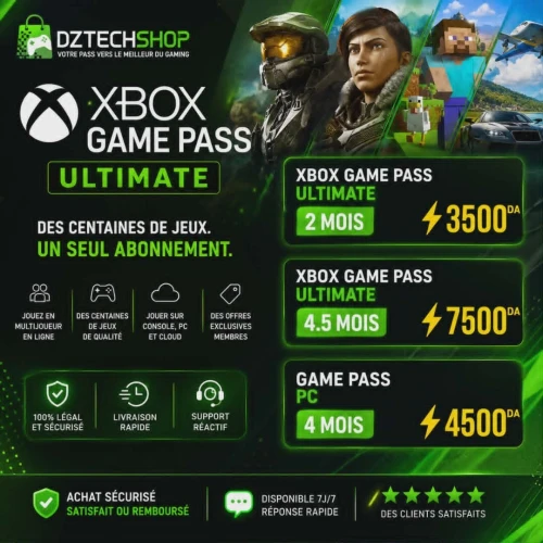 XBOX GAME PASS ULTIMATE LE MEILLEUR DU GAMING À PRIX IMBATTABLE
