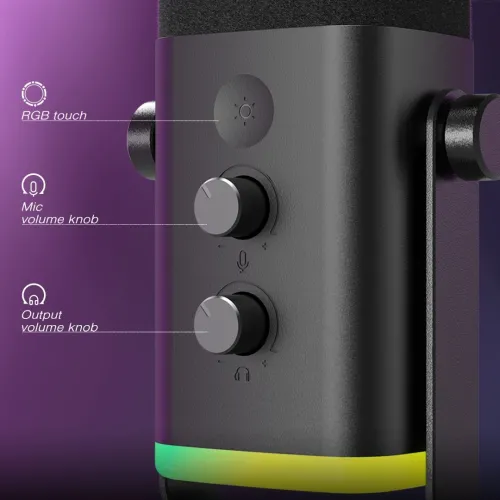 FIFINE Microphone AMPLIGAME AM8 RGB USB/XLR DYNAMIC 