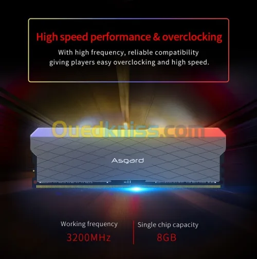 PROMO Asgard W2 série RGB RAM DDR4 8GBx2 3200MHz 