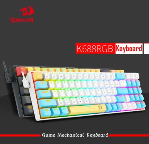 Redragon K688 Clavier Mécanique Gaming Red Switch RGB