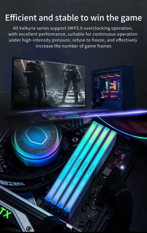 RAM DDR4 Asgard Valkyrie V5 série G mémoire 8GBx2 3200MHz RGB 