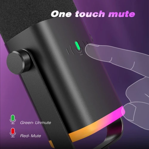 FIFINE Microphone AMPLIGAME AM8 RGB USB/XLR DYNAMIC 