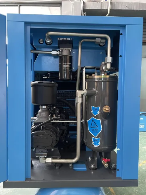 Compresseur à vis 15kW, 20HP, 16 bars Intégré avec groupe vis, réservoir, sécheur, 04 filtres