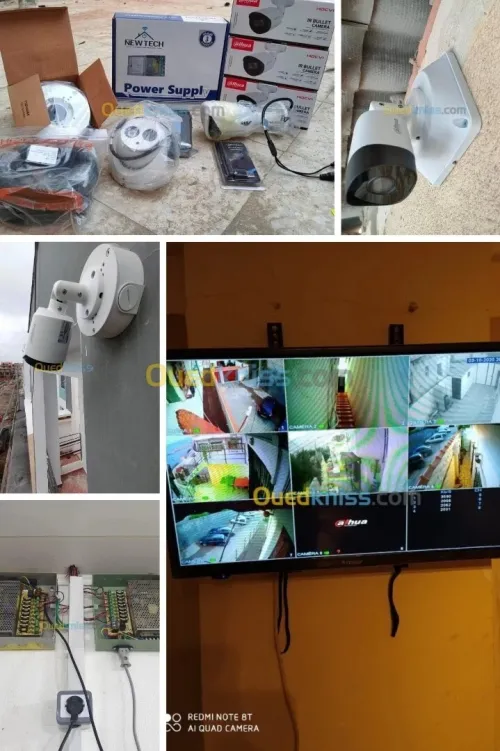 installation camera de surveillance dahua hikvision 