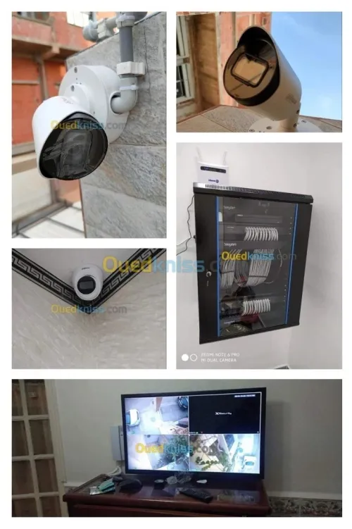 installation camera de surveillance dahua hikvision 