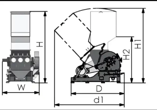 BROYEUR DE PLASTQUE HUARE HTS600-800F 60HP /1/