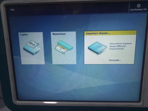 Imprimante scanner de plan ice 340