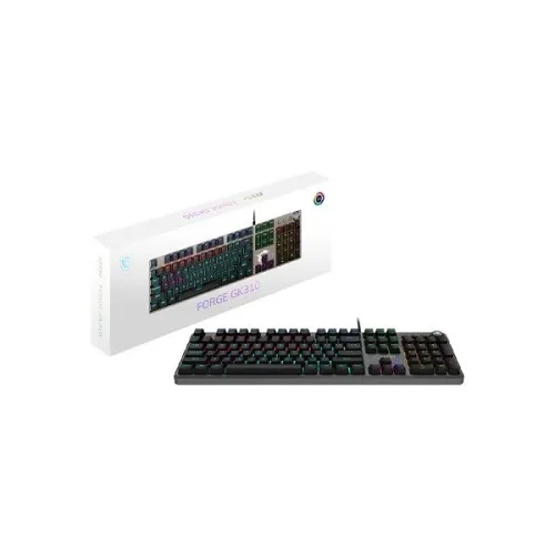 MSI FORGE GK310 GAMING RGB RED SWITCH BLACK
