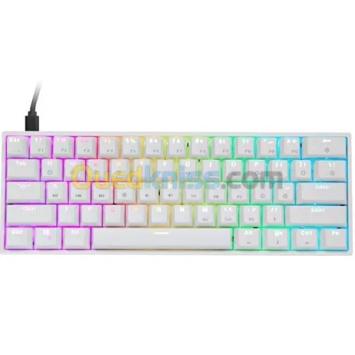 HOTSWAPABLE SWITCHES EPOMAKER S61 LITE RGB WHITE MECANIQUE