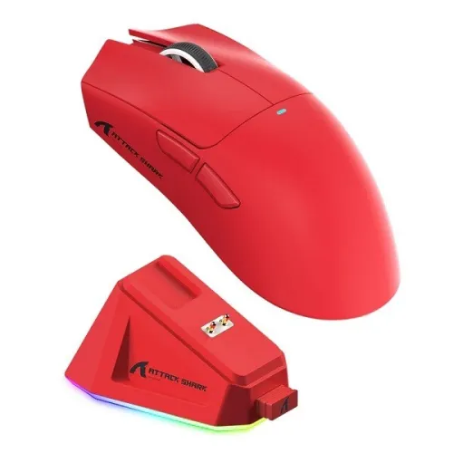 ATTACK SHARK X11 + CHARGING DOCK RED