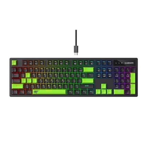 HAVIT GAMING KB893L RGB BLACK/GREEN MECANIQUE BLUE SWITCHES