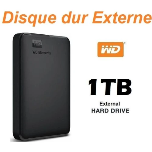 DISQUE EXTERNE WD ELEMENTS 1TB USB 3.0