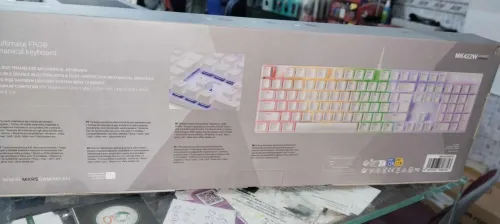 CLAVIER MARS GAMING MK422W WHITE FRGB LIGHTING