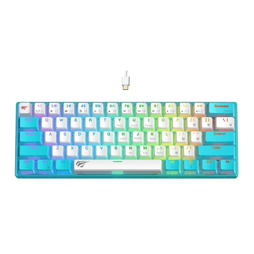 CLAVIER GAMING HAVIT KB903L BLUE&WHITE