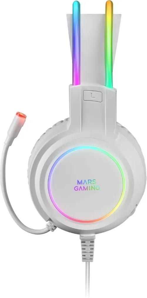 CASQUE MARS GAMING MHRGB WHITE