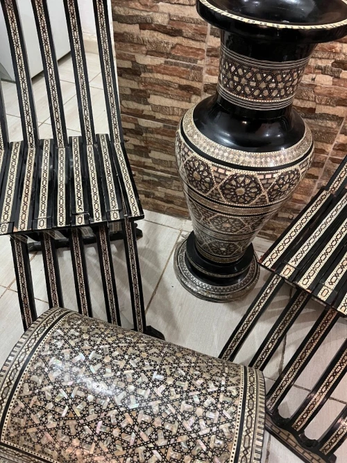 Vente chaise coffret vase en nacre صدف a