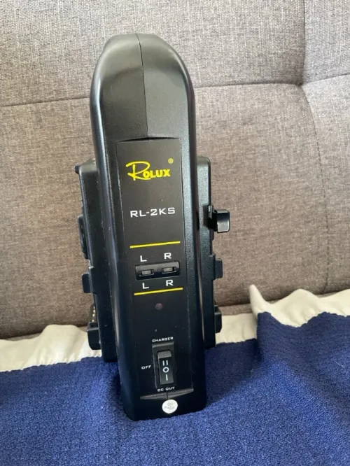 Rolux Dual Battery Charger RL-2KS pour batteries V-Mount