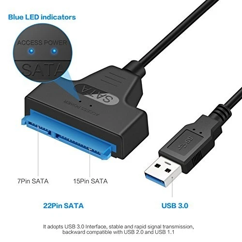 Adaptateur SATA TO USB 3.0 / HDD 2.5" SSD SATA TO USB 3.0