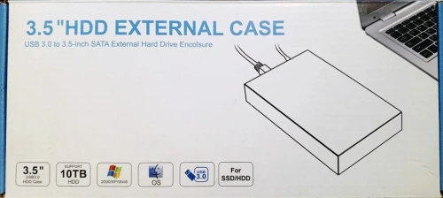 Boîtier Externe USB 3 Pour Disque Dur HDD SSD 3.5" SATA III