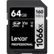 Lexar Professional 1066x Carte mémoire 64 Go