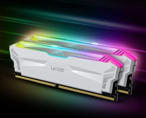 LEXAR ARES RGB 32 Go ( 2 x 16 ) DDR5 6800 MHz WHITE INTEL XMP AMD Expo