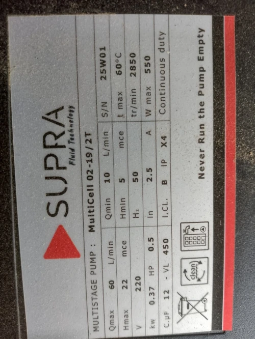Pompe supra 2 t