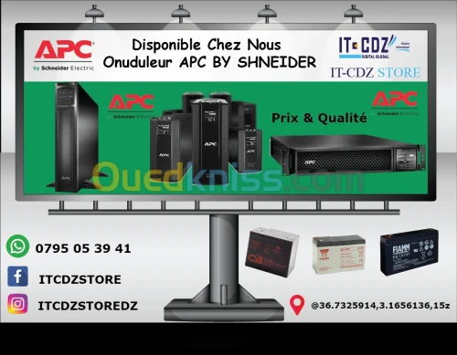 Onduleurs APC Sheider online 1kva srv1ki-srv10ki