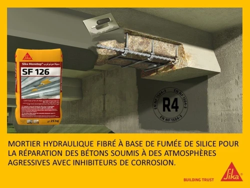 MORTIER DE RÉPARATION DE SÉGRÉGATION R4 SIKA MONOTOP SF126  25KG
